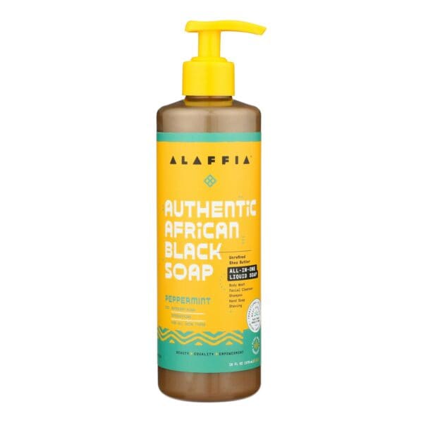 Alaffia - African Black Soap - Peppermint - 16 fl oz. - Image 2