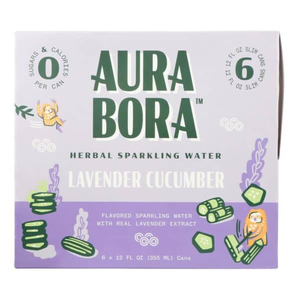 Aura Bora - Spk Water Lavender Cucumber 6 Pack - Case of 4-6/12 FZ - Image 2