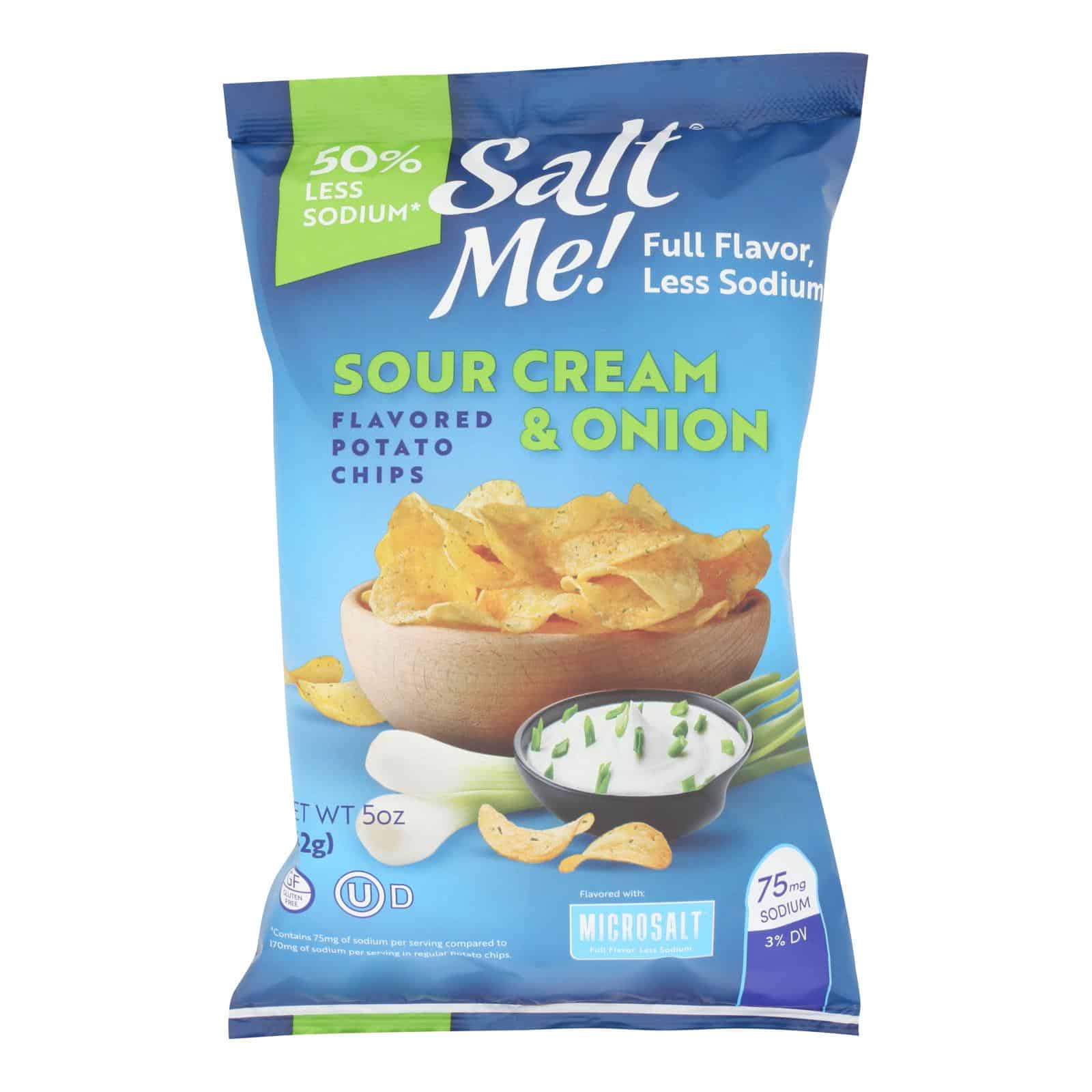 Saltme! - Potato Chips Sr Cream Onion - Case of 12-5 OZ