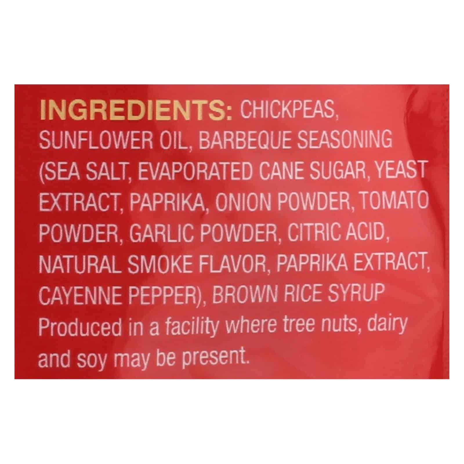 Biena Chickpea Snacks - Barbeque - Case of 8 - 5 oz.