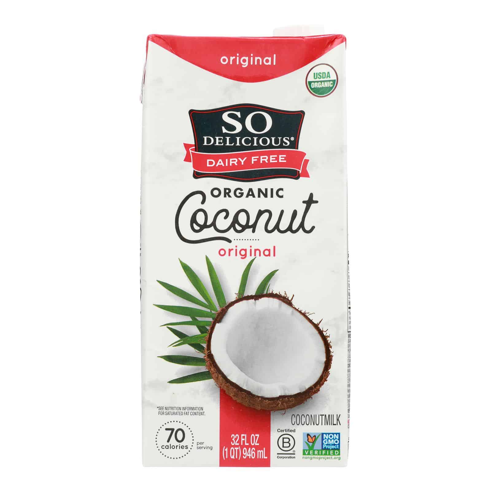 So Delicious Coconut Milk Beverage - Original - Case of 12 - 32 Fl oz. - Image 3