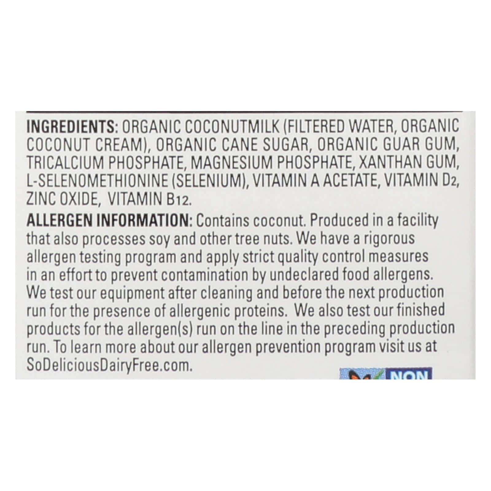 So Delicious Coconut Milk Beverage - Original - Case of 12 - 32 Fl oz.