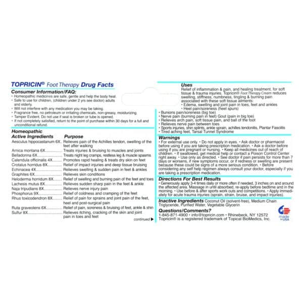 Topricin Foot Therapy - 2 oz - Image 3