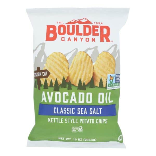Boulder Canyon Natural Foods - Chips Ktl Cnct Avo S Salt - Case of 12 - 10.00 OZ - Image 2