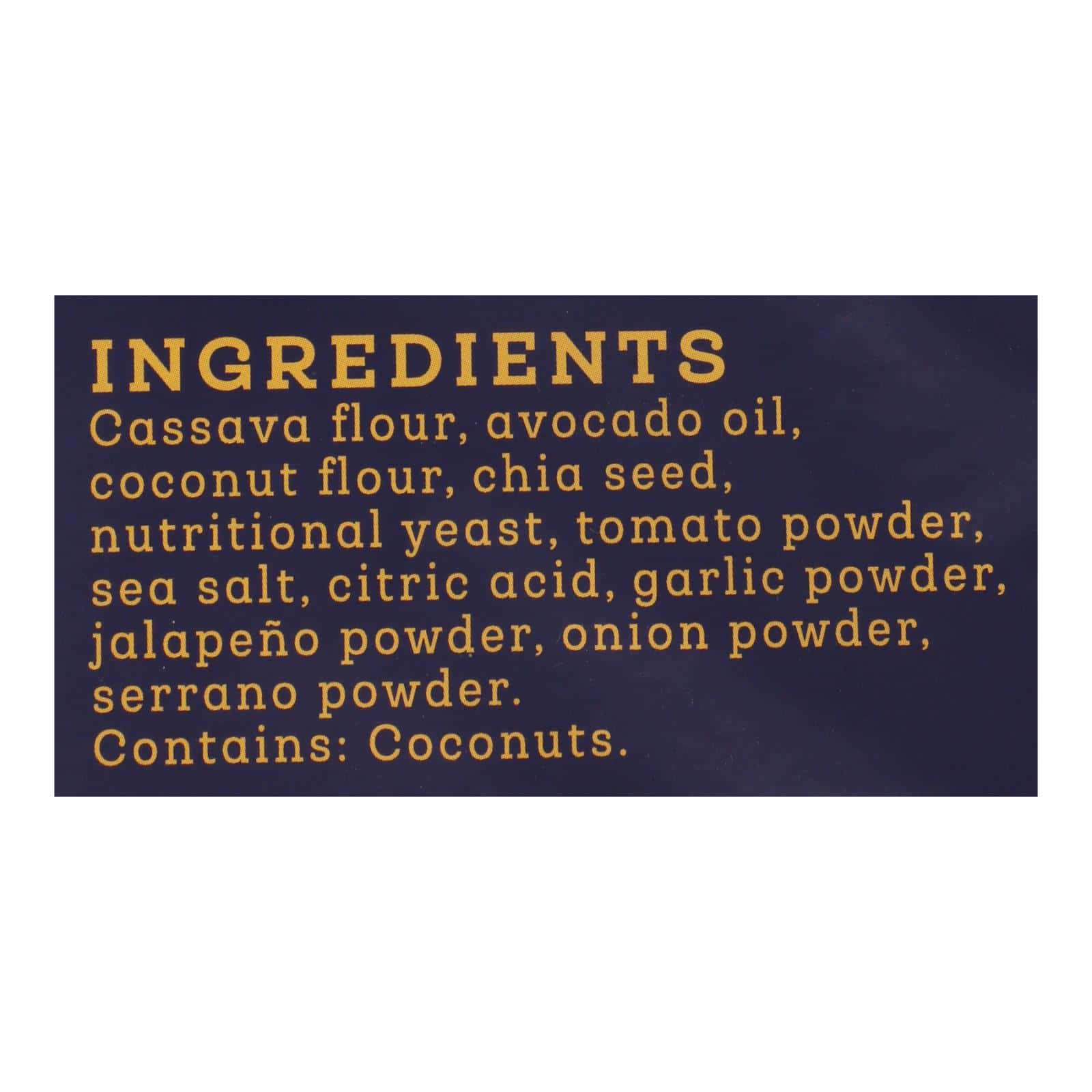 Siete Tortilla Chip - Nacho - Case of 12 - 5 oz