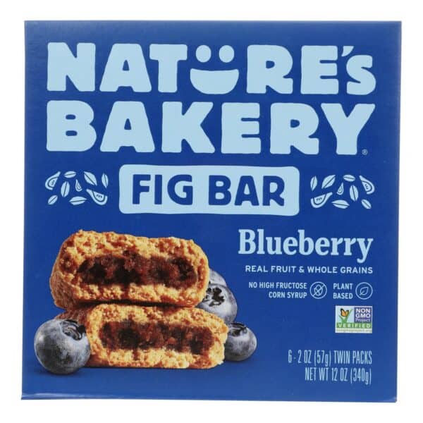 Nature's Bakery Stone Ground Whole Wheat Fig Bar - Blueberry - Case of 6 - 2 oz. - Image 3