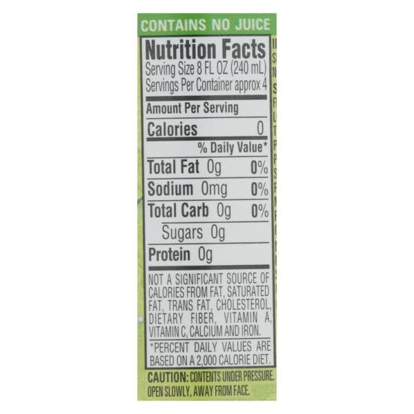 Ice Mountain - Sparkling Water - Zesty Lime - Case of 12 - 33.8 fl oz. - Image 2