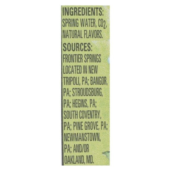 Ice Mountain - Sparkling Water - Zesty Lime - Case of 12 - 33.8 fl oz. - Image 3