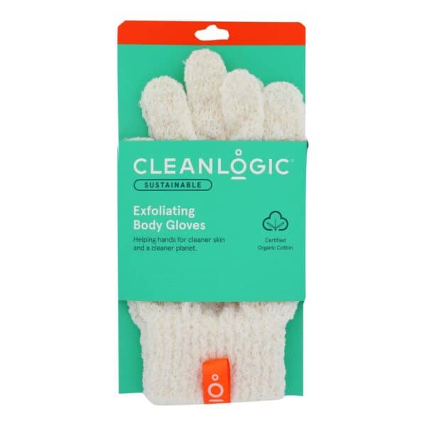 Cleanlogic - Bath Gloves Exfoliating - 2 CT