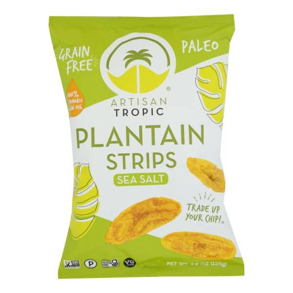 Artisan Tropic Plantain Strips - With Sea Salt - Case of 12 - 4.5 oz. - Image 3