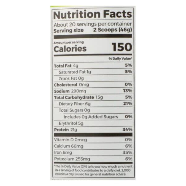 Orgain Organic Protein Powder - Plant Based - Creamy Chocolate Fudge - 2.03 lb - Image 2
