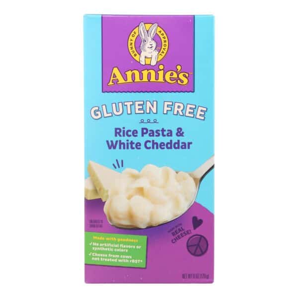 Annies Homegrown Macaroni and Cheese - Rice Shells and Creamy White Cheddar - Gluten Free - 6 oz - case of 12 - Image 3