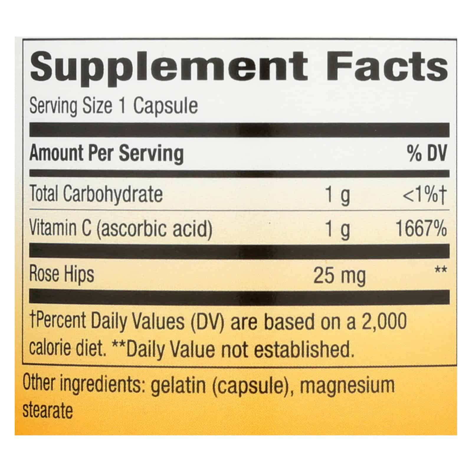 Nature's Way - Vitamin C with Rose Hips - 1000 mg - 100 Capsules - Image 2