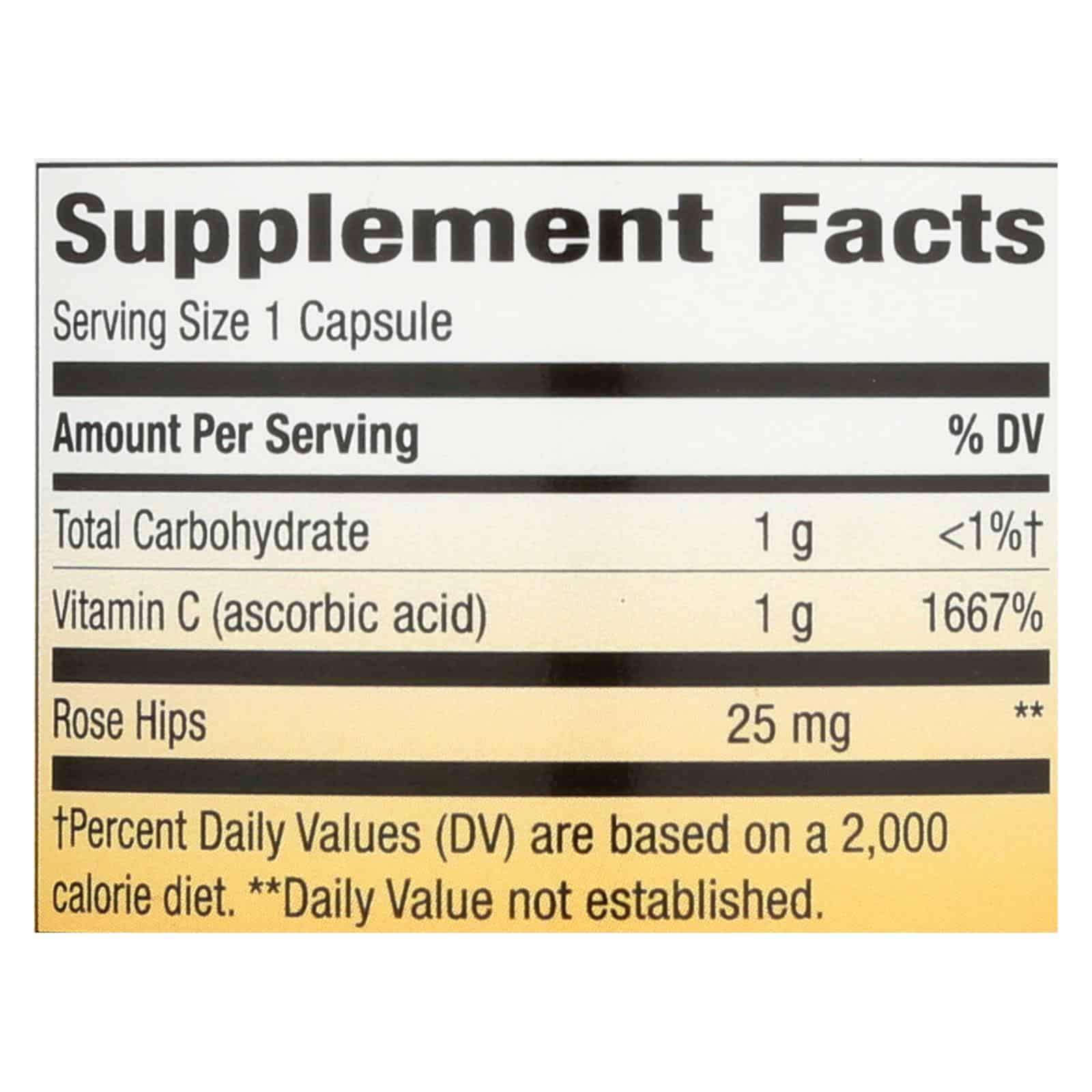 Nature's Way - Vitamin C with Rose Hips - 1000 mg - 100 Capsules
