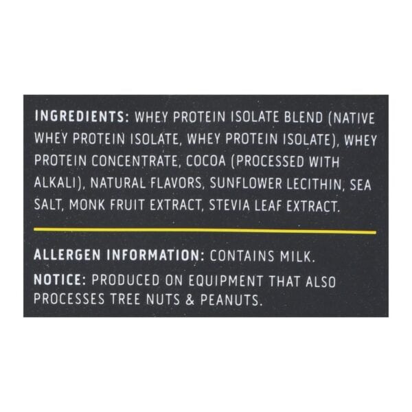 Ascent Native Fuel Chocolate Whey Protein Powder Blend Chocolate - Case of 15 - 1.16 OZ - Image 2