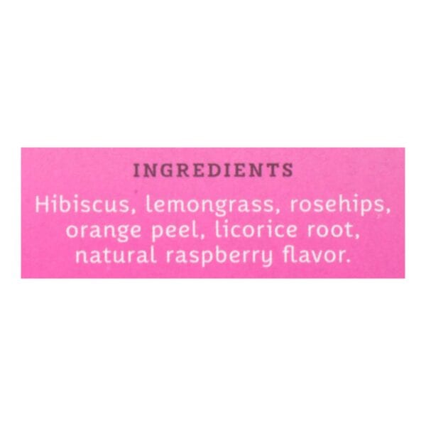 Stash Tea Hibiscus Herbal?Tea - Wild Raspberry - Case of 6 - 20 Bags