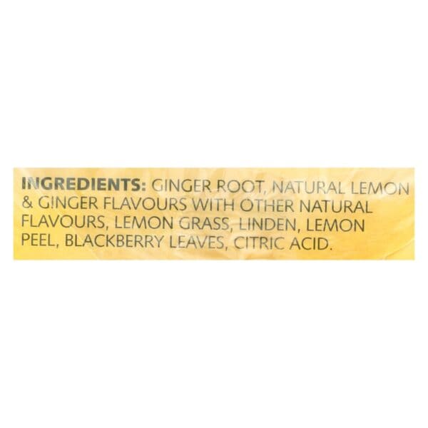 Twinings Tea Green Tea - Lemon and Ginger - Case of 6 - 20 Bags - Image 2