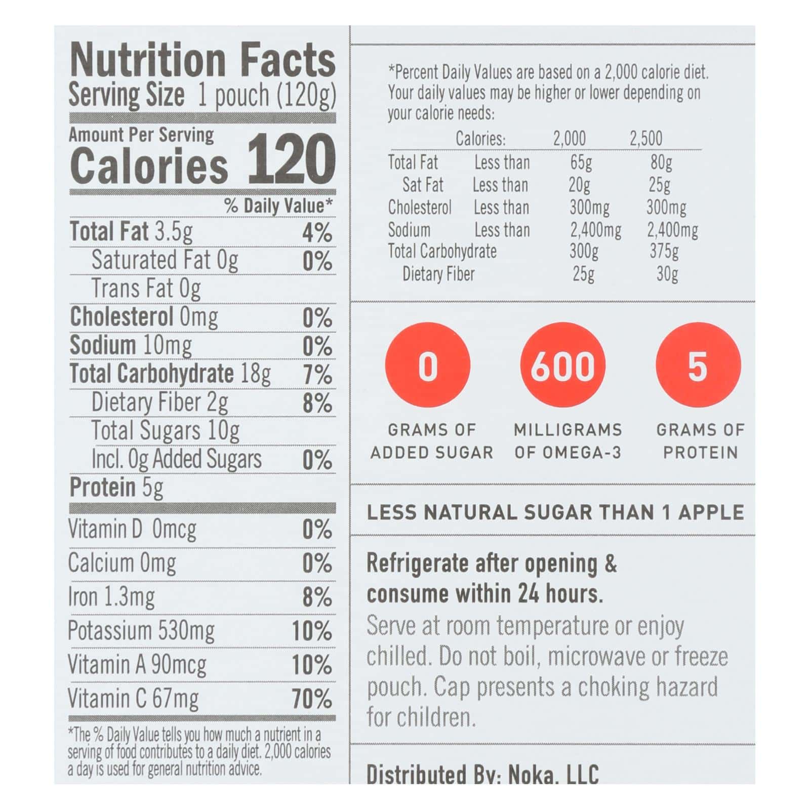 Noka Superfood Mango Coconut Blend - Case of 6 - 4.22 OZ - Image 3