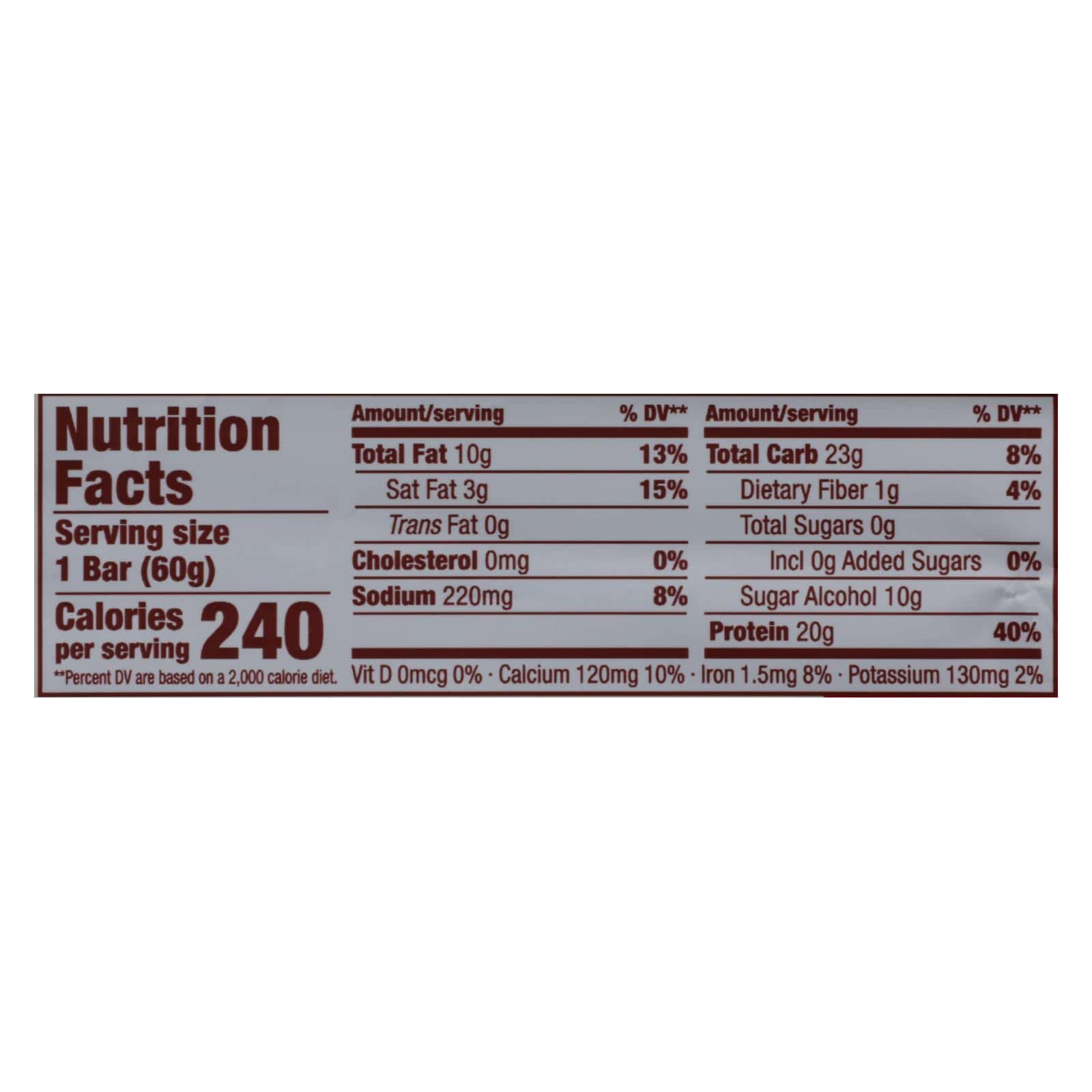 Think Products Thin Bar - Chunky Peanut Butter - Case of 10 - 2.1 oz - Image 2