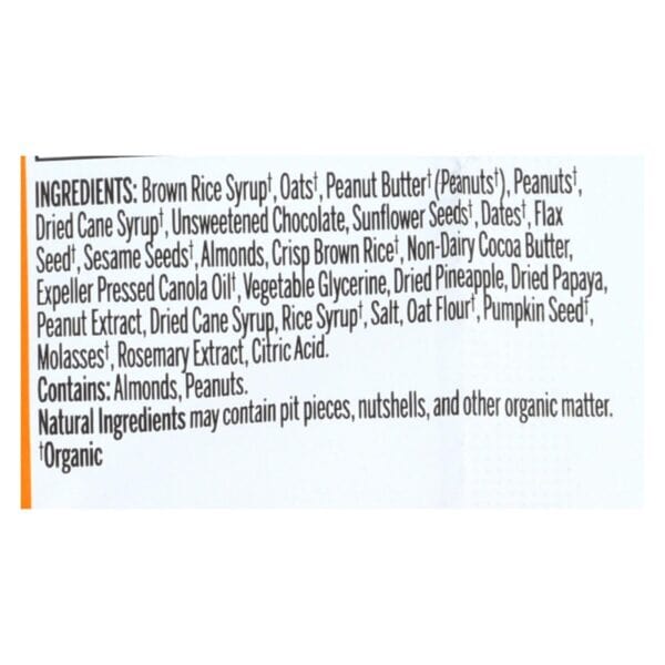 Probar Organic Peanut Butter Chocolate Chip Bar - Case of 12 - 3 oz - Image 3