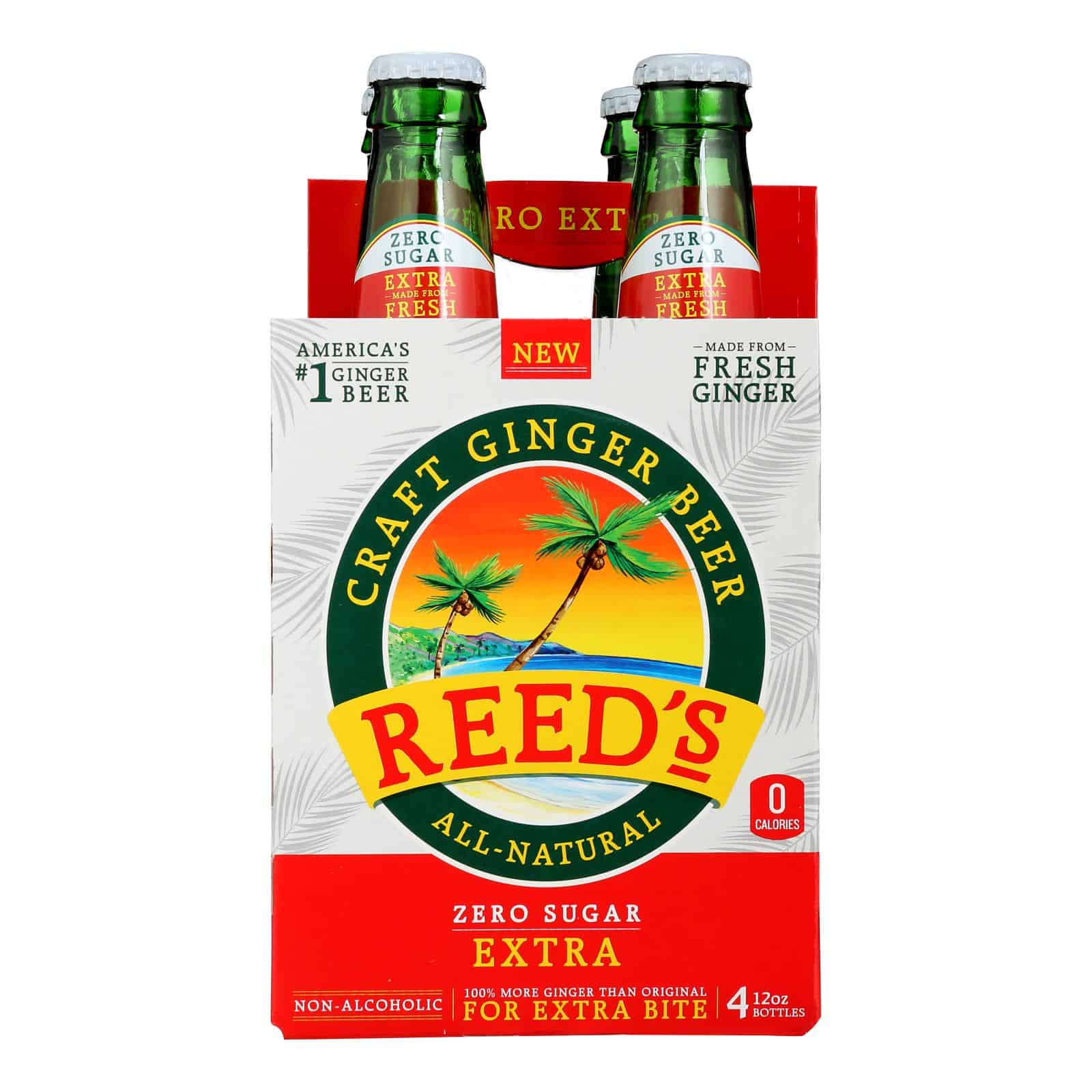 Reed's - Ginger Beer Extra 0 Sugar - Case of 6 - 4/12 FZ - Image 3