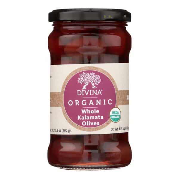 Divina - Organic Kalamata Olives - Case of 6 - 6.35 oz. - Image 2