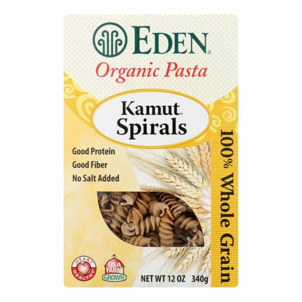 Eden Foods Organic Whole Kamut Spirals - Case of 6 - 12 oz. - Image 2