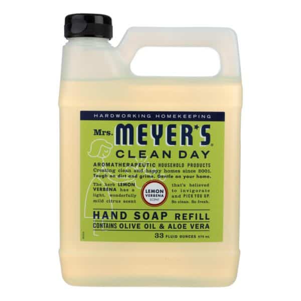 Mrs. Meyer's Clean Day - Liquid Hand Soap Refill - Lemon Verbena - Case of 6 - 33 fl oz. - Image 2