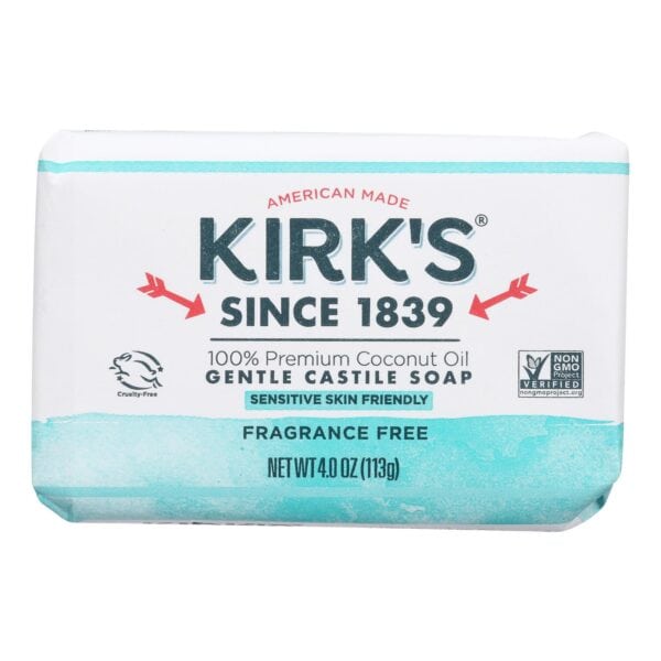 Kirk's Natural Original Coco Castile Soap Fragrance Free - 4 oz - Image 2