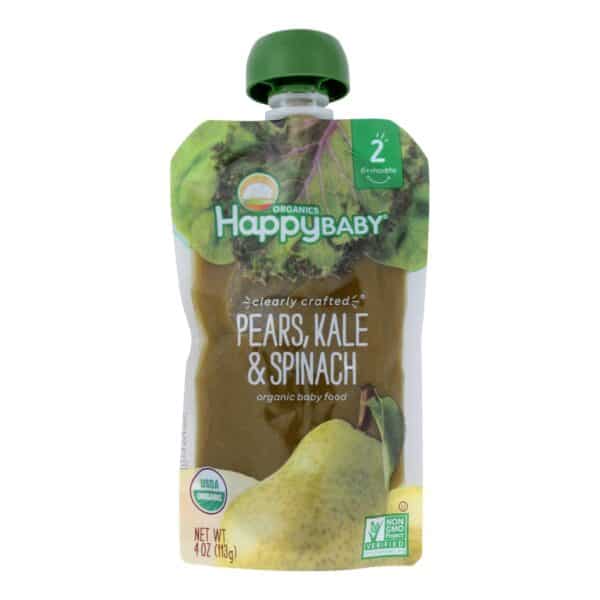 Happy Baby Happy Baby Clearly Crafted - Apples Kale and Avocados - Case of 16 - 4 oz. - Image 3