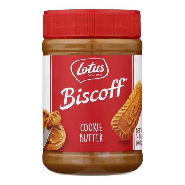 Biscoff Cookie Butter Spread - Peanut Butter Alternative - 13.4 oz - case of 8