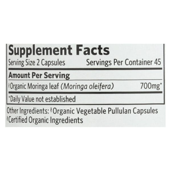 Organic India Moringa - 90 VCAP - Image 2