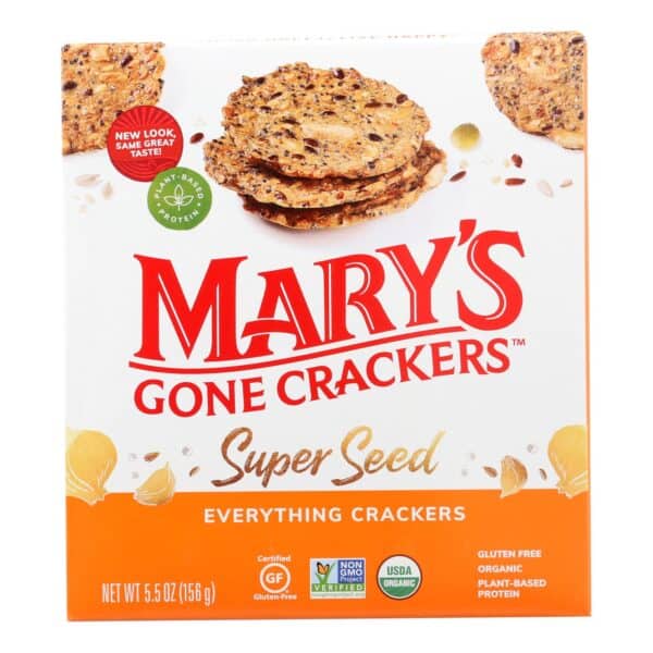 Mary's Gone Crackers Super Seed - Everything - Case of 6 - 5.5 oz. - Image 3