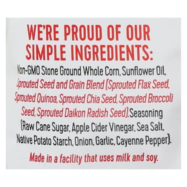 Way Better Snacks Tortilla Chips - Sweet Chili - Case of 12 - 5.5 oz. - Image 2