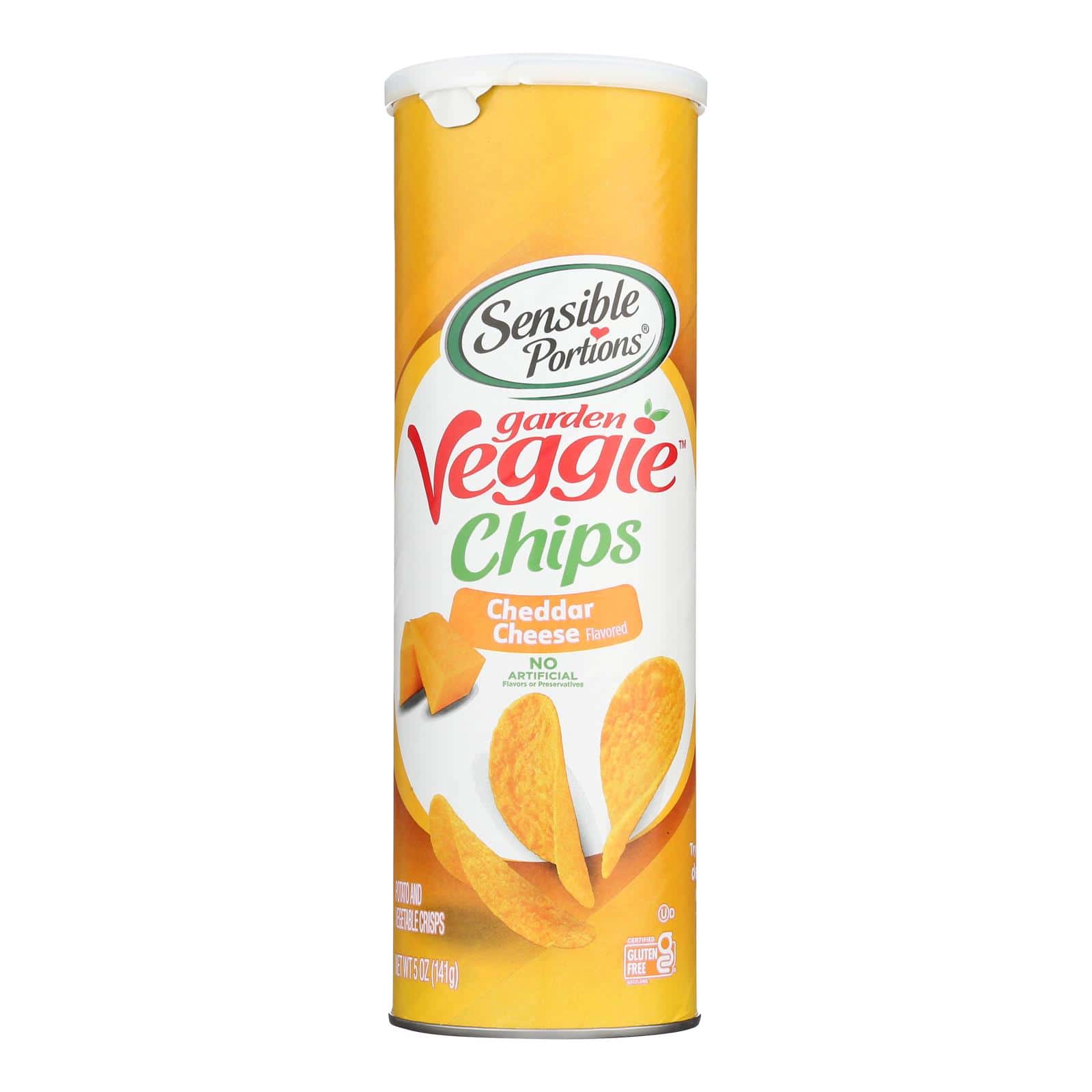 Sensible Portions, Garden Veggie Chips, Cheddar Cheese - Case of 12 - 5 OZ - Image 3