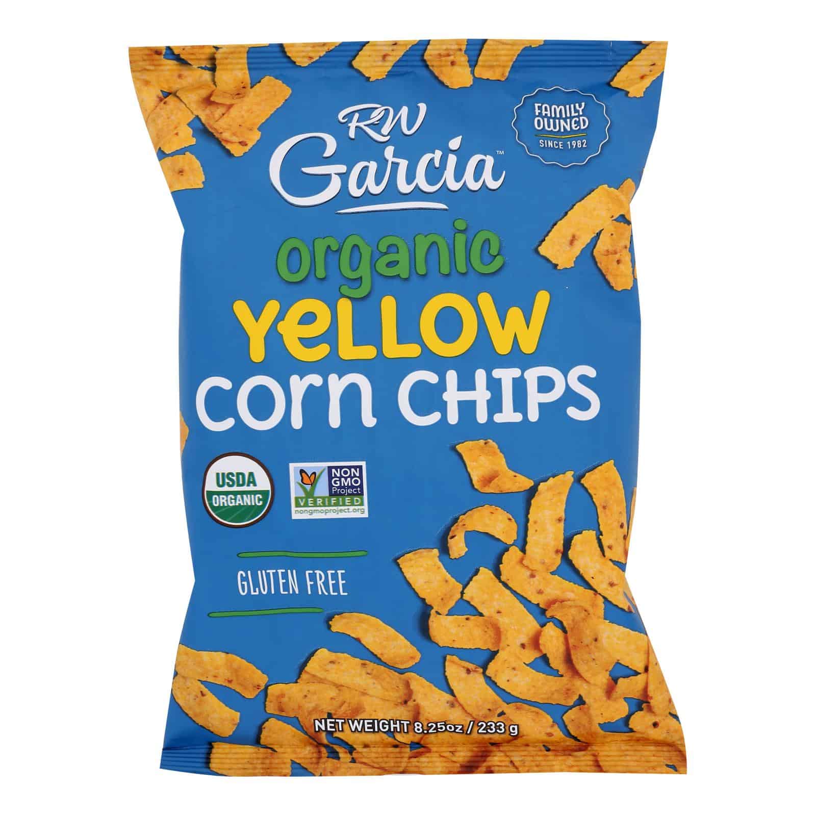 R. W. Garcia Organic Yellow Corn Chips - Case of 12 - 8.25 OZ - Image 3