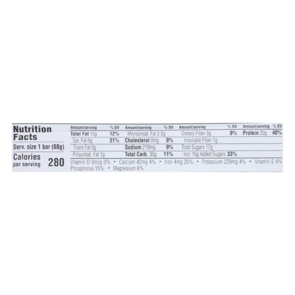 Clif Bar Builder Bar - Cookies and Cream - Case of 12 - 2.4 oz - Image 3