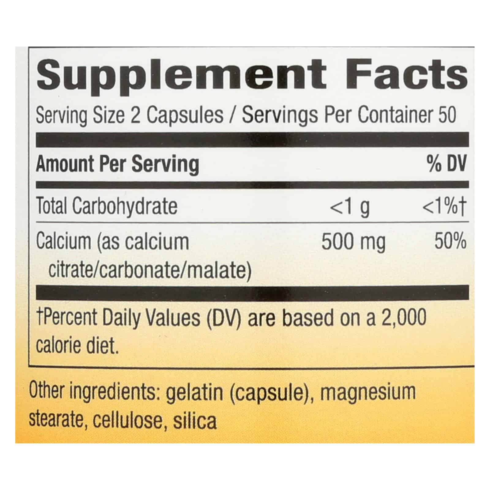 Nature's Way - Calcium Citrate - 500 mg - 100 Capsules - Image 2