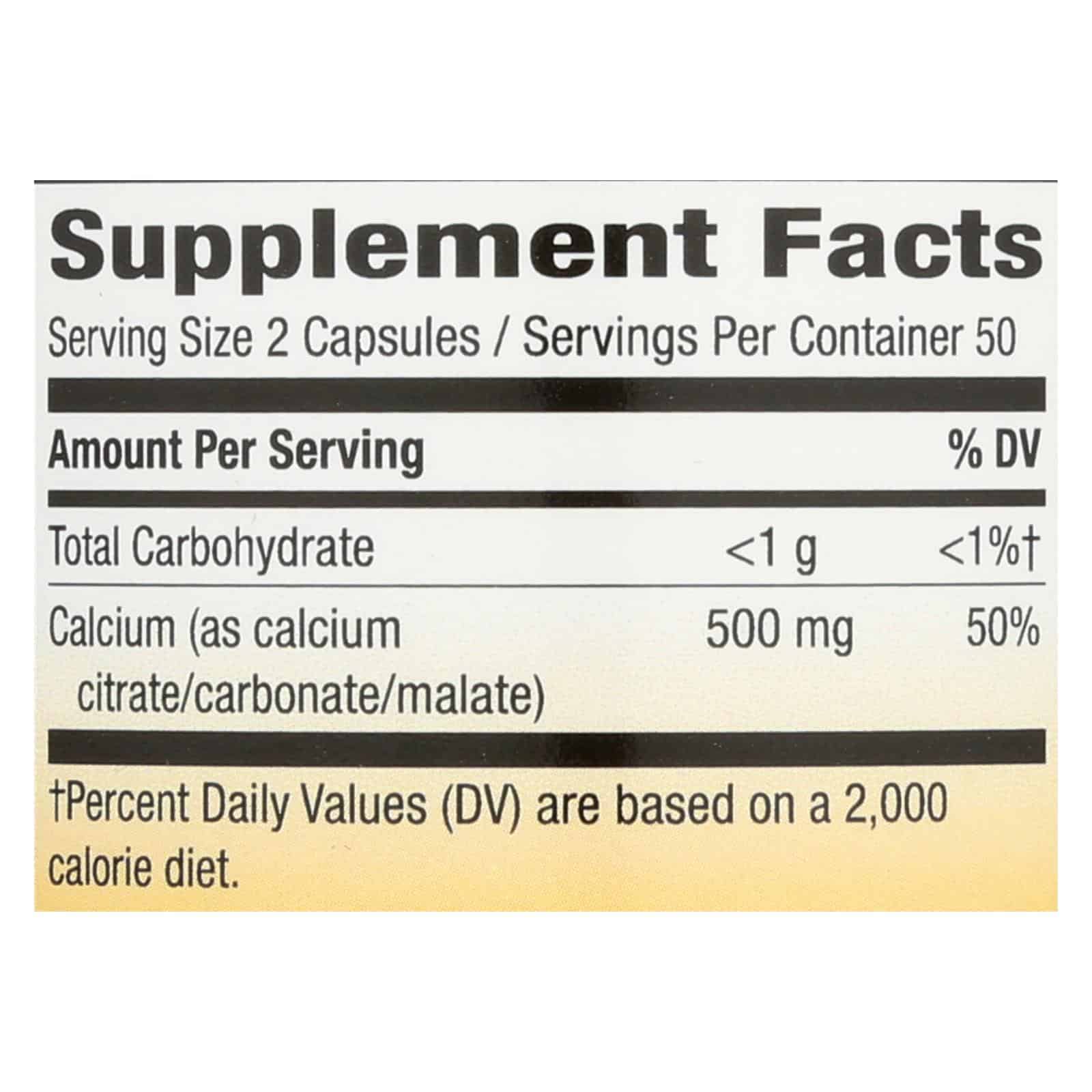 Nature's Way - Calcium Citrate - 500 mg - 100 Capsules