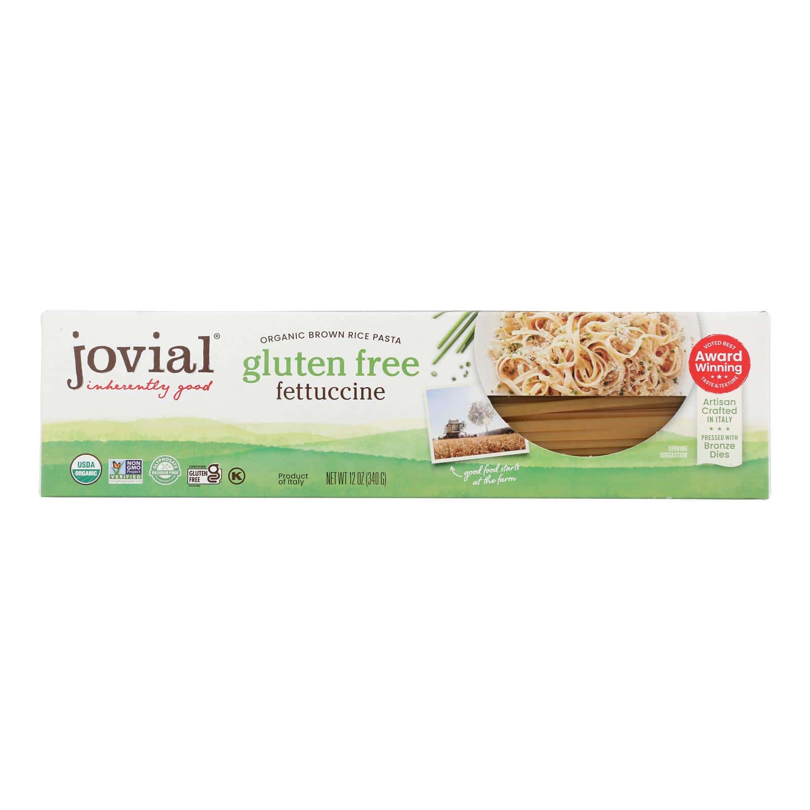 Jovial - Organic Brown Rice Pasta - Fettuccine - Case of 12 - 12 oz. - Image 3