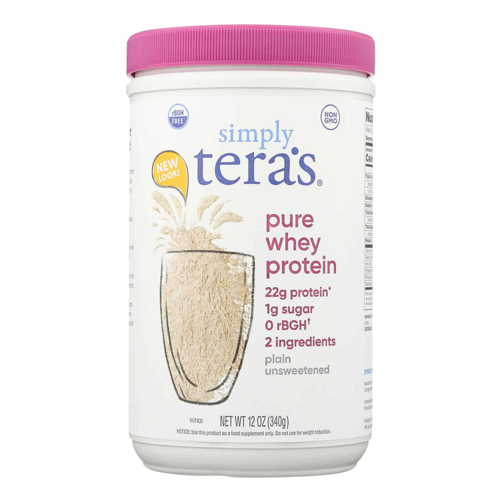 Tera's Whey Protein - rBGH Free - Plain - Unsweetened - 12 oz - Image 2