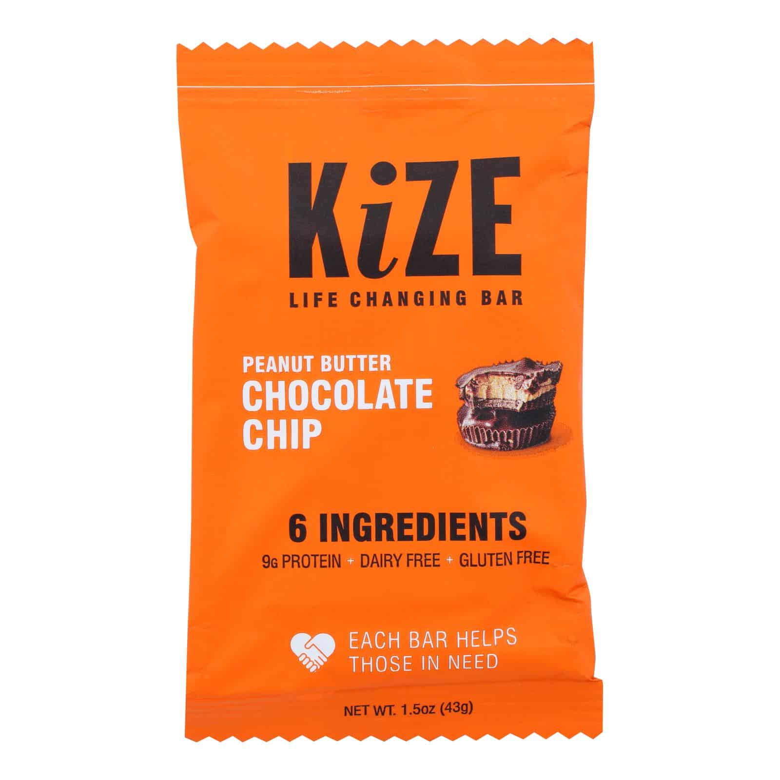 Kize Concepts - Energy Bar Raw Peanut Butter Chocolate Chip - Case of 10-1.5oz - Image 3