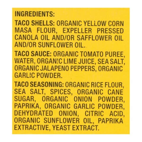 Garden of Eatin' Yellow Corn Taco Dinner Kit - Dinner Kit - Case of 12 - 9.4 oz. - Image 3