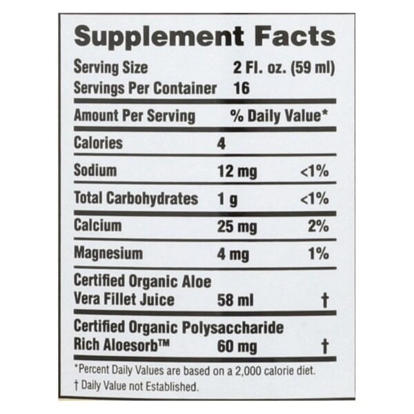 Lily of the Desert - Aloe Vera Juice - Inner Fillet - 32 fl oz - Image 2