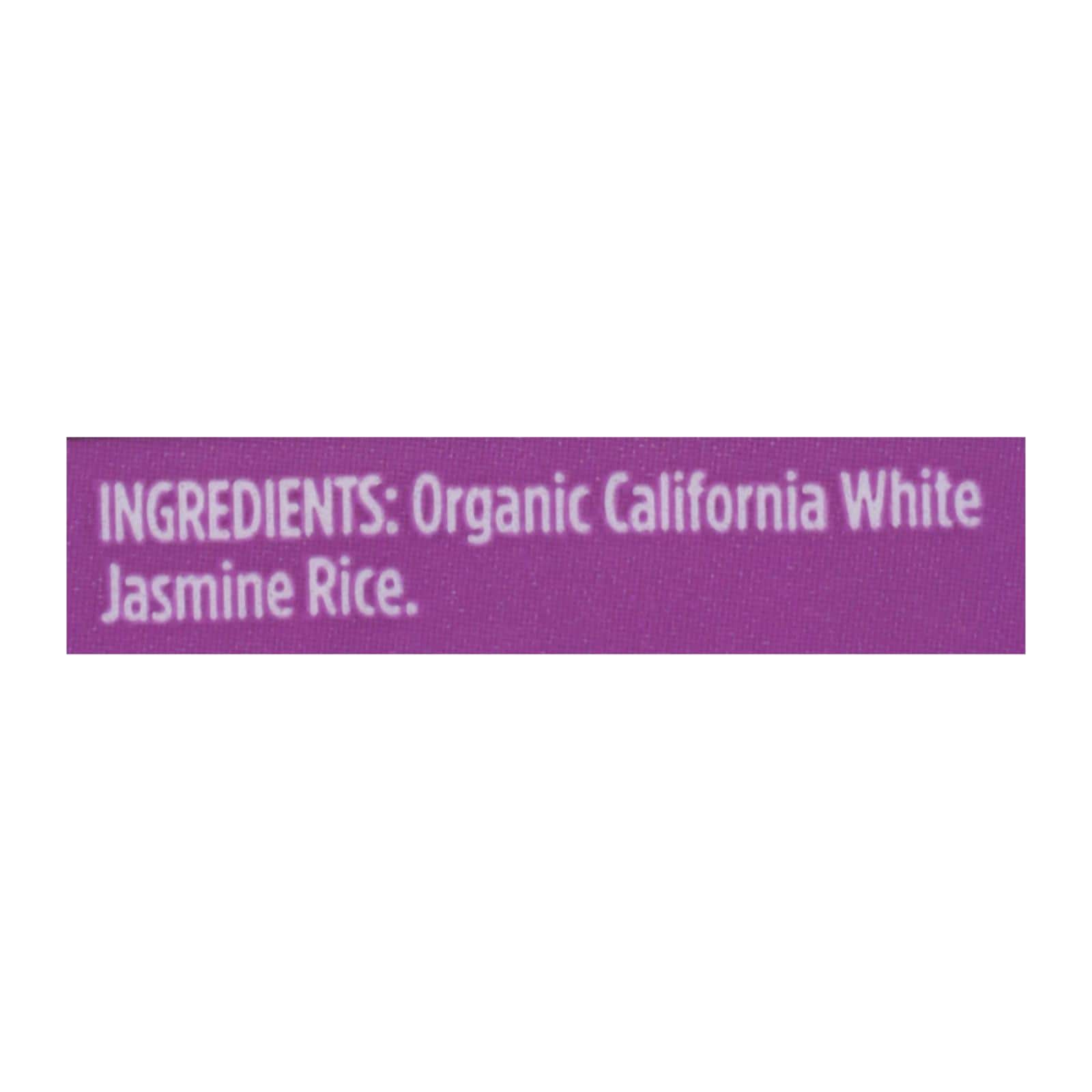 Lundberg Family Farms Organic California White Jasmine Rice - Case of 6 - 2 lb.