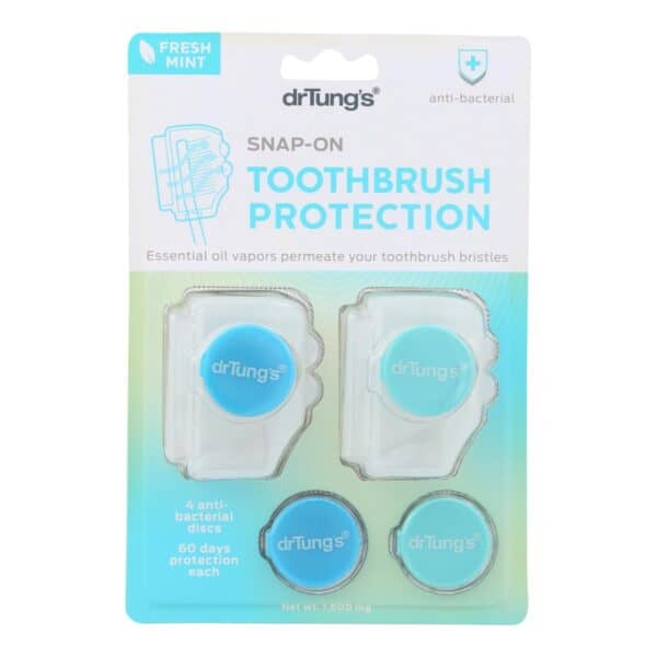 Dr. Tung's Toothbrush - Fresh Mint - Case of 6 - 2 Pk - Image 2