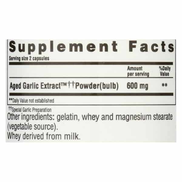 Kyolic - Aged Garlic Extract Hi-Po Cardiovascular Original Formula 100 - 100 Capsules