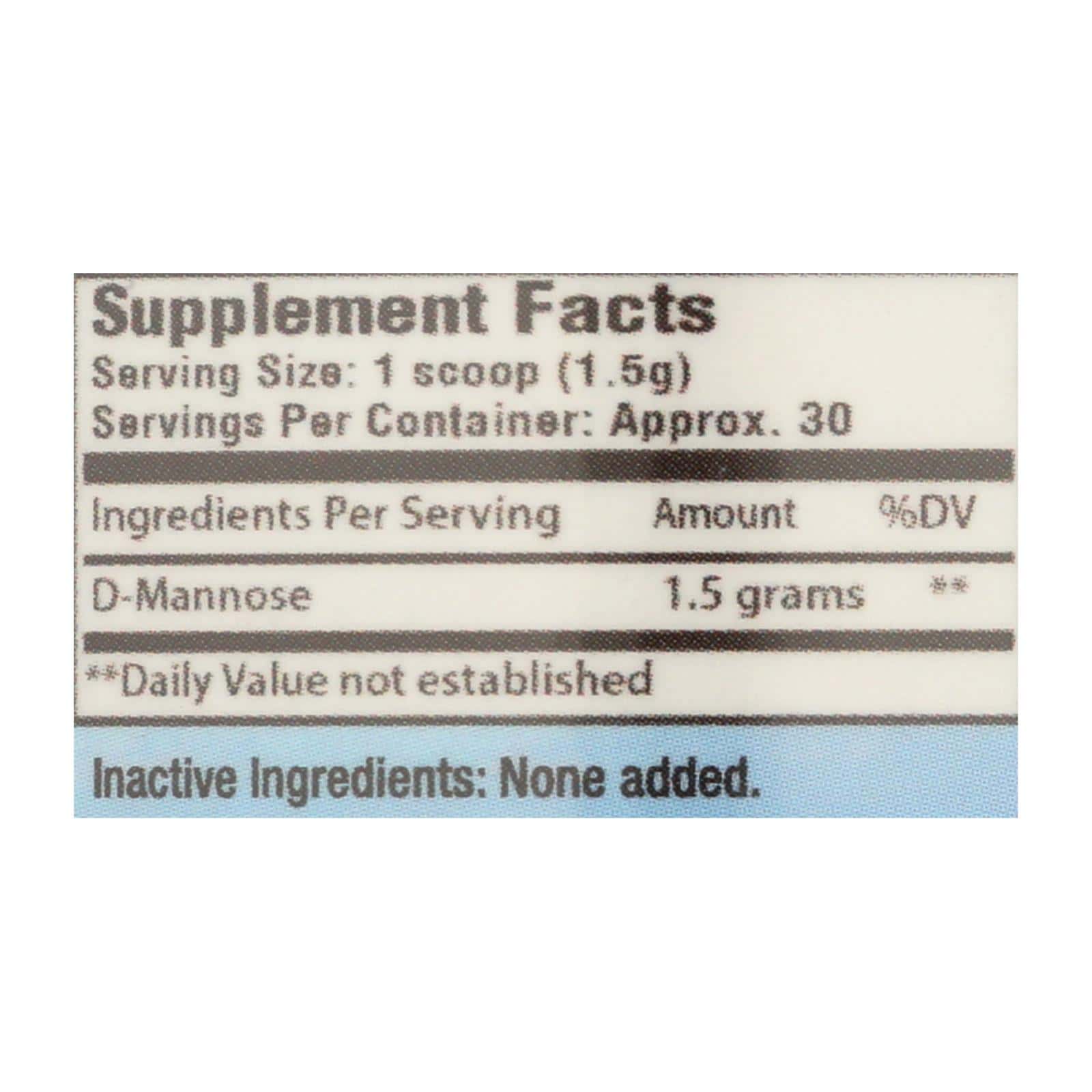Cleartract D-Mannose Formula Powder - 50 g - Image 3