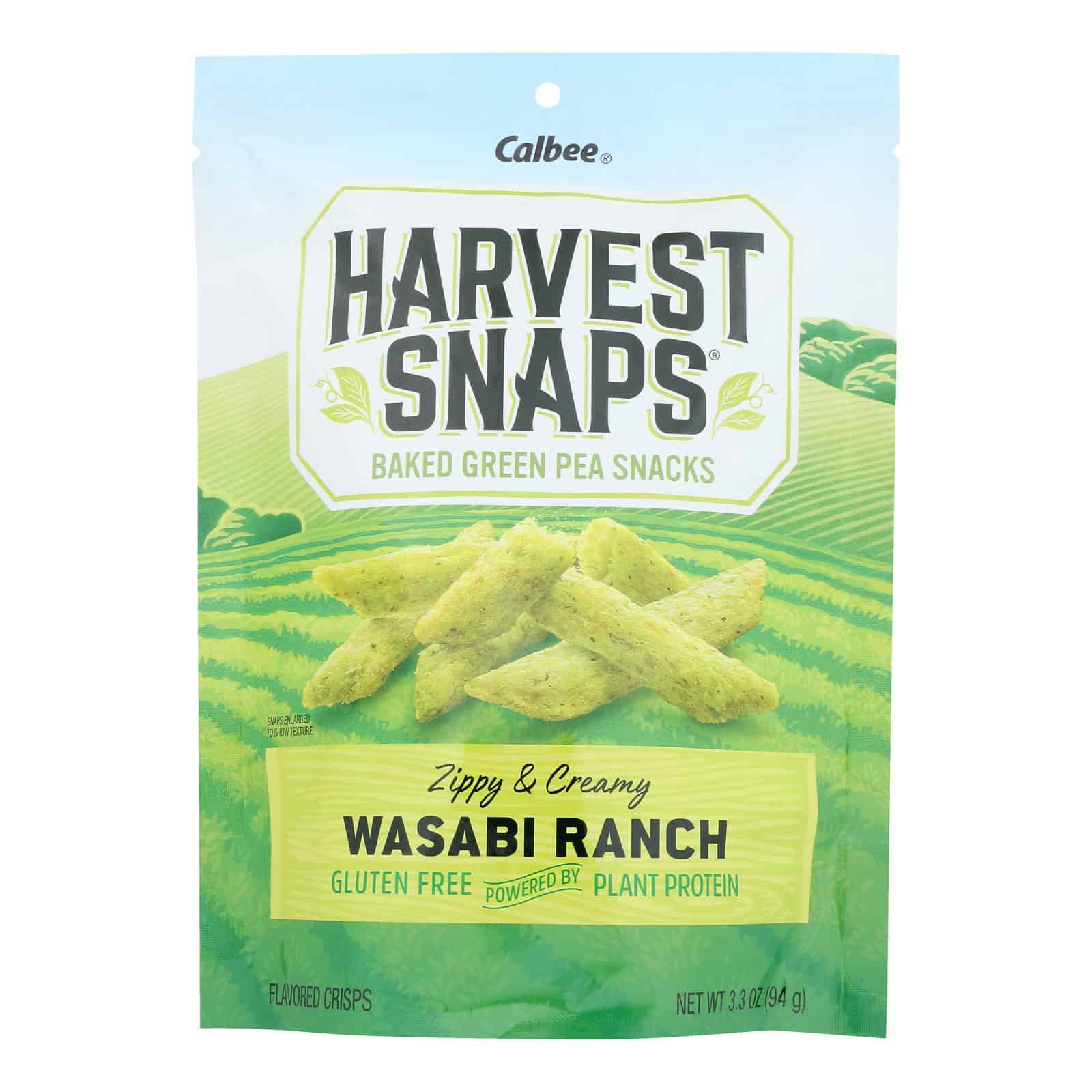 Calbee Snapea Crisp - Snapea Crisps - Wasabi Ranch - Case of 12 - 3.3 oz - Image 3