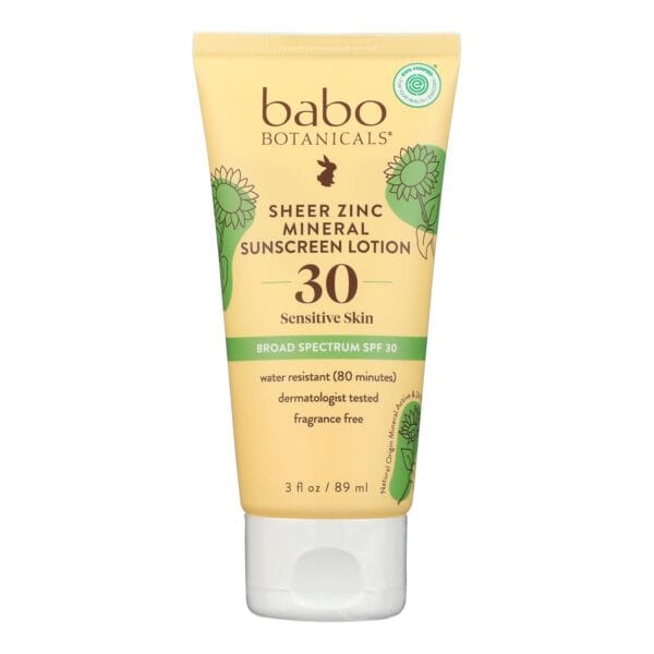 Babo Botanicals - Sunscreen - Clear Zinc Unscented SPF 30 - 3 oz - Image 2